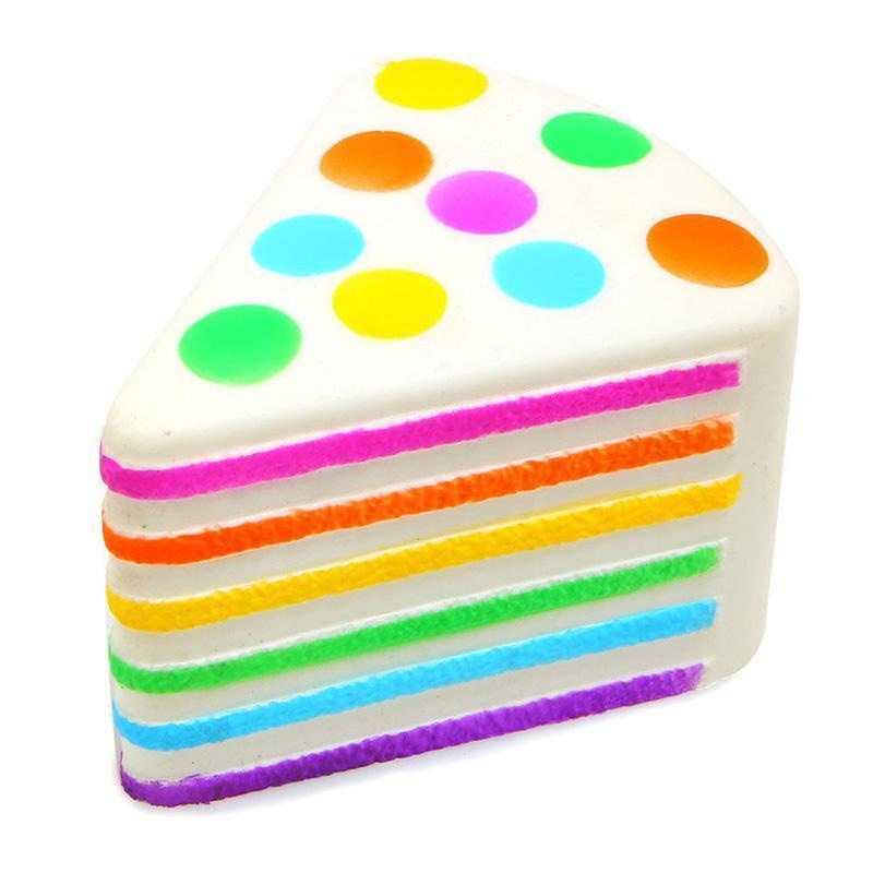 Rainbow Cake Squishy - Polkadot Cake Squishy - squishy
