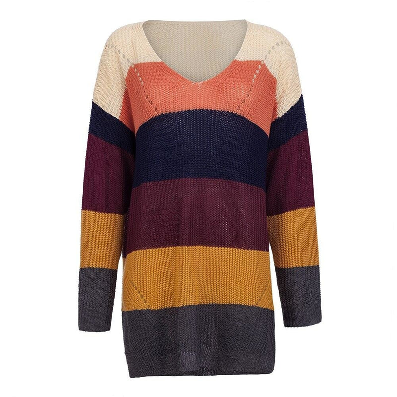 Rainbow Sweater Dress Long Sleeve Kawaii Fashion | DDLG Playground