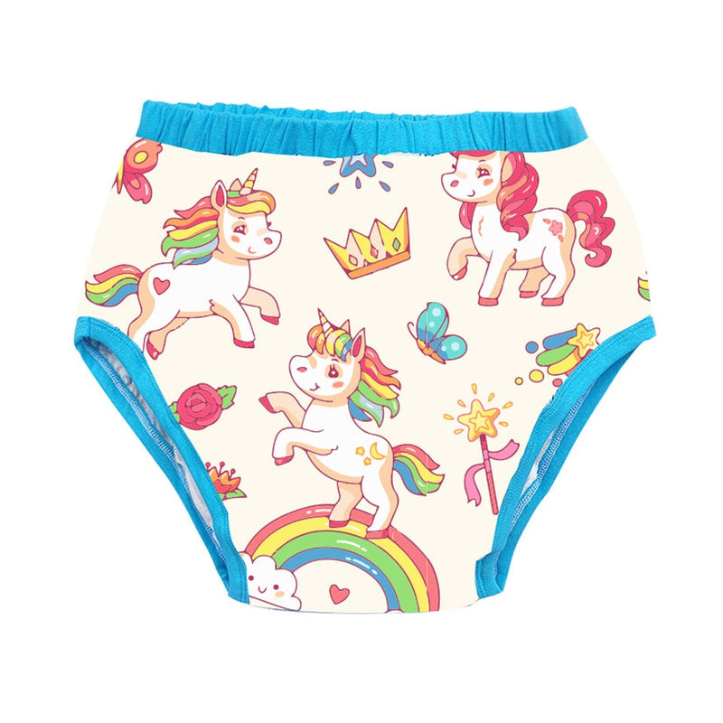 Rainbow Unicorn Training Pants - L - cloth diapers, diaper, magical unicorn, unicorns