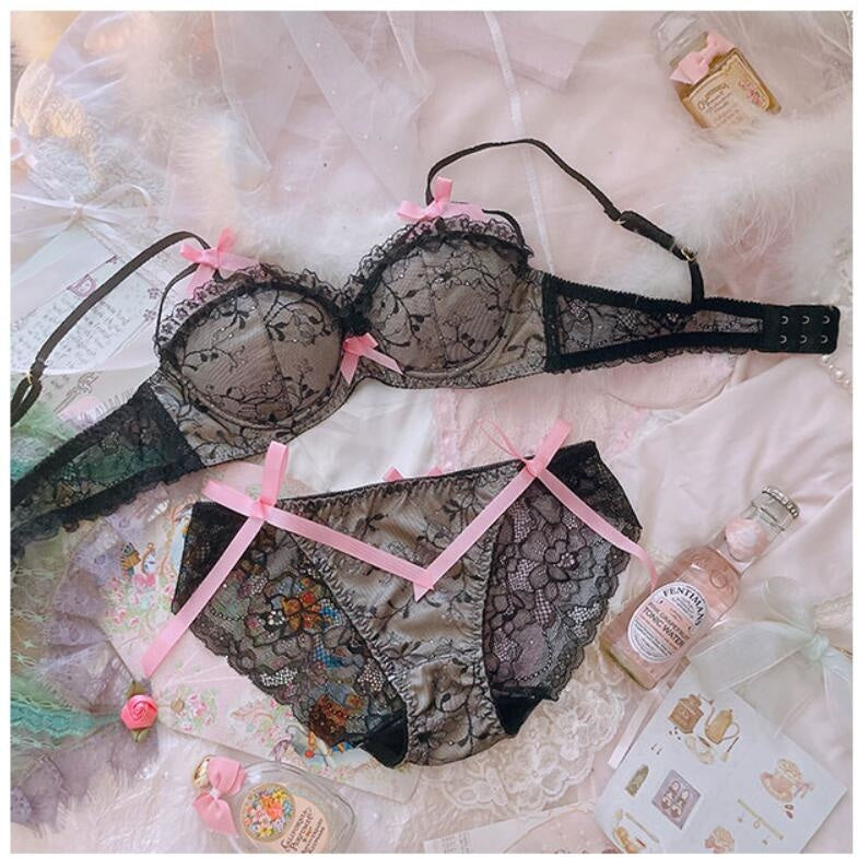Regal Lace Lingerie Set - bra, bra and panties, panty, bralette, bralettes