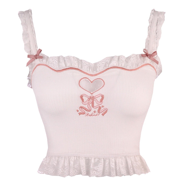 Ribbon Maiden Crop Top - top
