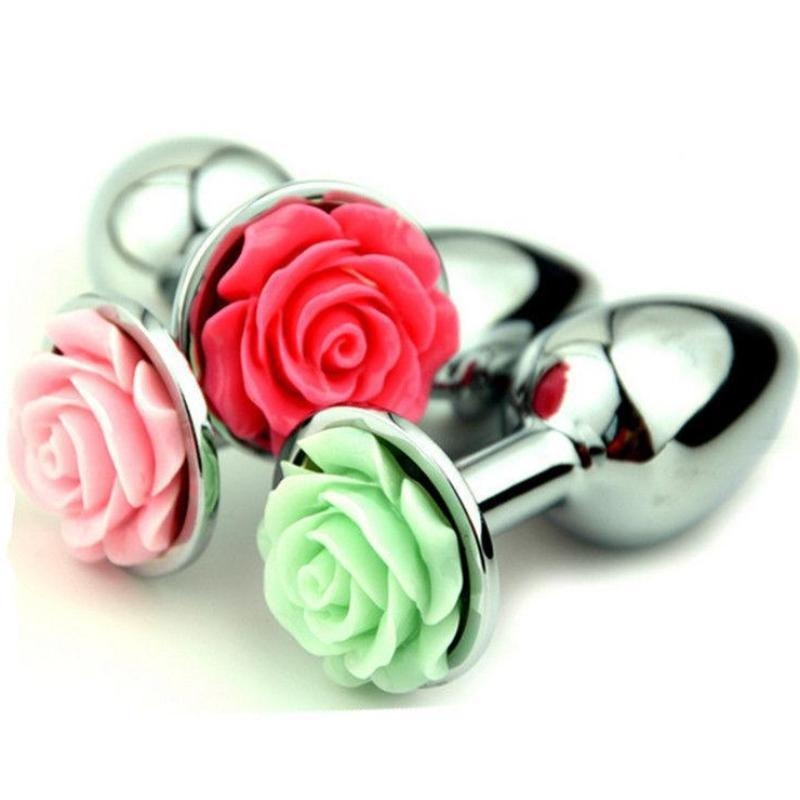 Rose Bud Butt Plugs Beads Flower Shaped DDLG Playground Rose Bud Butt Plugs Beads Flower Shaped DDLG Playground