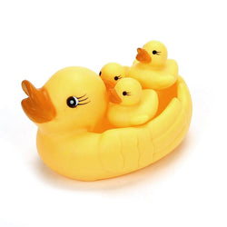 Yellow Rubber Ducky Float Toy With 3 Baby Ducks ABDL CGL by DDLG Playground