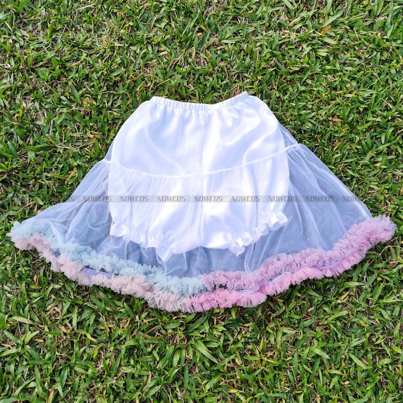 Ruffled Petticoat - bottoms, fairy kei, kawaii, pastel petticoat