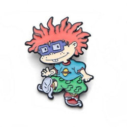 Cute Rugrats Metal Enamel Pin Lapel Brooch Set Chucky Angelica Reptar Tommy Nickelodeon