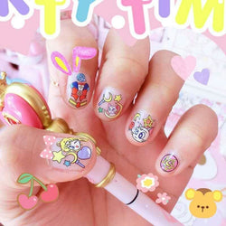 Sailor Moon Magical Girl Nail Art Stickers Nail Decals Artwork Mahou Shoujo Anime Otaku 