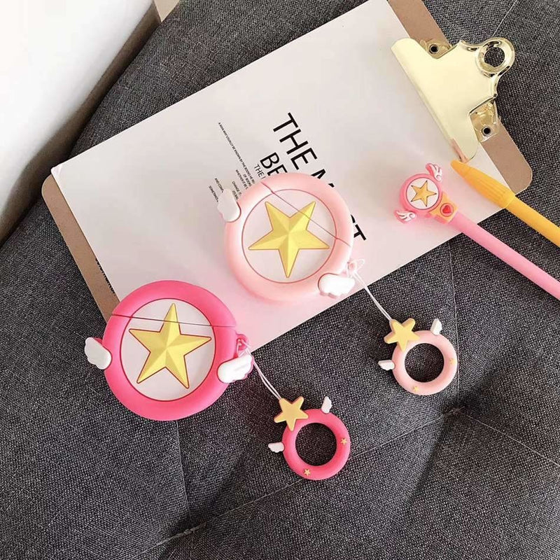Card Captor Sakura Apple Airpod Case 3D Star Mahou Shoujo Magical Girl Air Pods Kawaii 