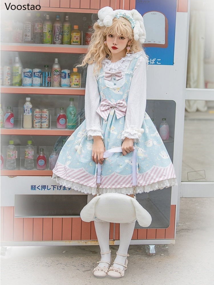 My Melody Cinnamoroll Kuromi Lolita JSK Dress Cosplay – DDLG Playground