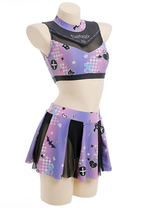 Satan’s Cheerleader Outfit - cosplay, cosplaying, cosplays, costume, pastel goth