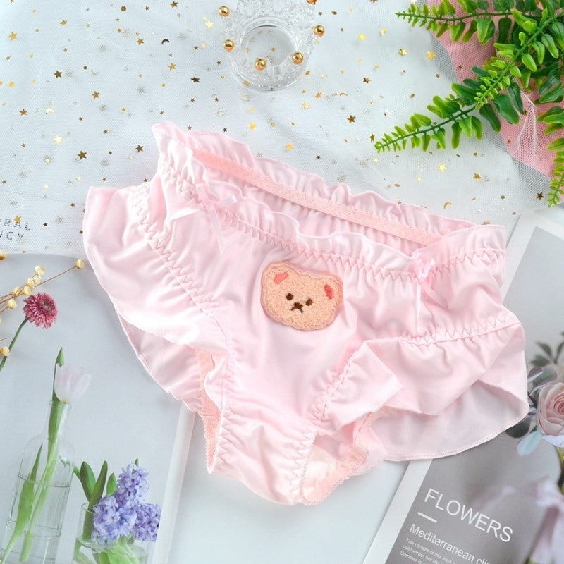 Satin Baby Bear Panties - baby bear, bear undies, briefs, full lingerie