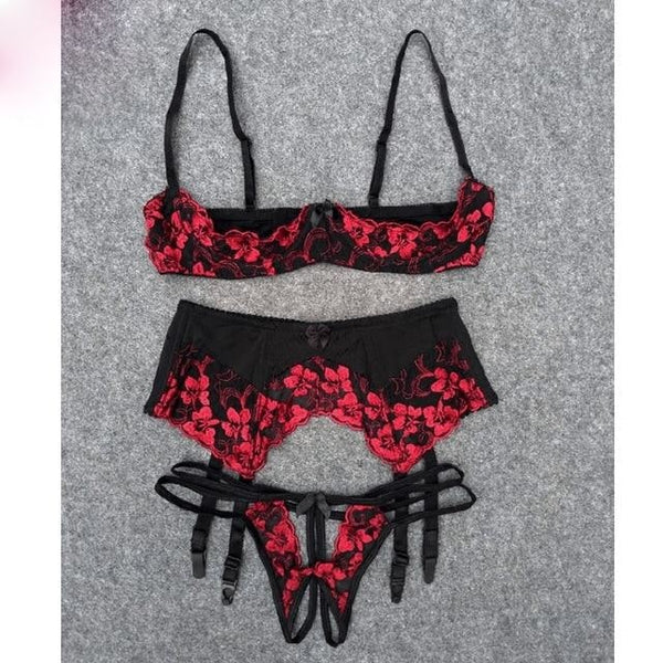 Seductive Vixen Lingerie Set Strip Burlesque Cupless  DDLG Playground