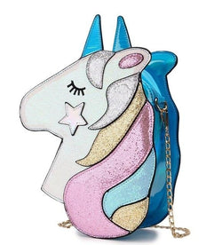 Shimmering Unicorn Bag - Blue - bag