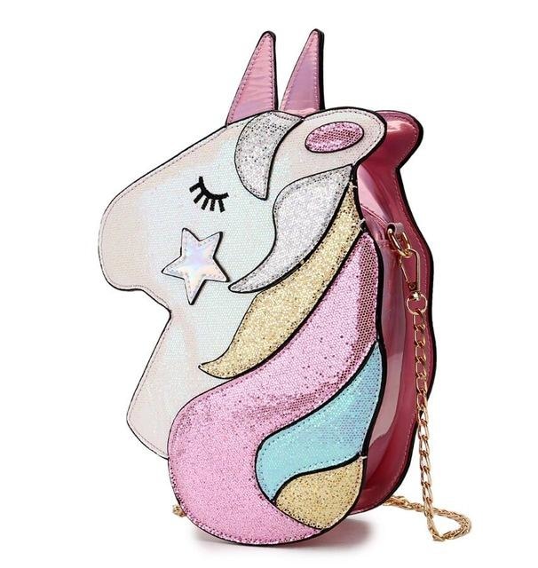 Shimmering Unicorn Bag - Pink - bag