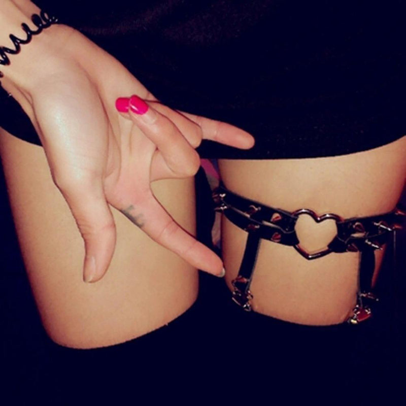 Spiky Heart Garter Belt DDLG Playground Spiky Heart Garter Belt DDLG Playground