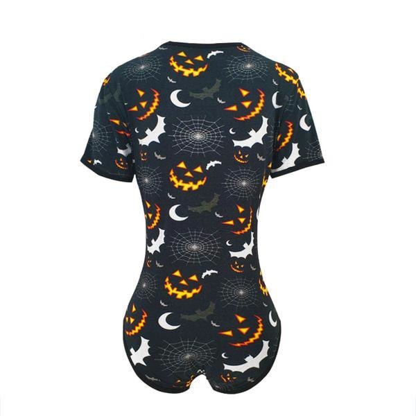 Black Spooky halloween adult onesie bodysuit jumpsuit romper abdl ageplay cgl by ddlg playground