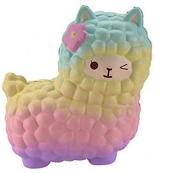 rainbow alpaca squeeze toy stress ball stress relief autism stim stimming abdl kawaii fairy kei  by ddlg playground