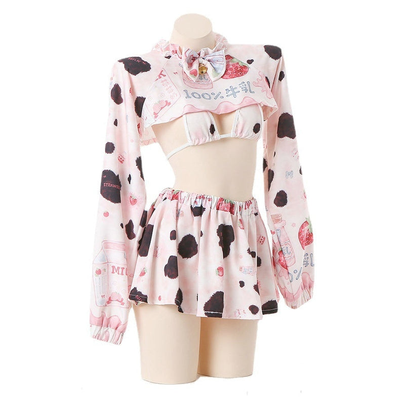 Strawberry Cow Cosplay - calf, cosplay, cosplaying, costumes, cow costume
