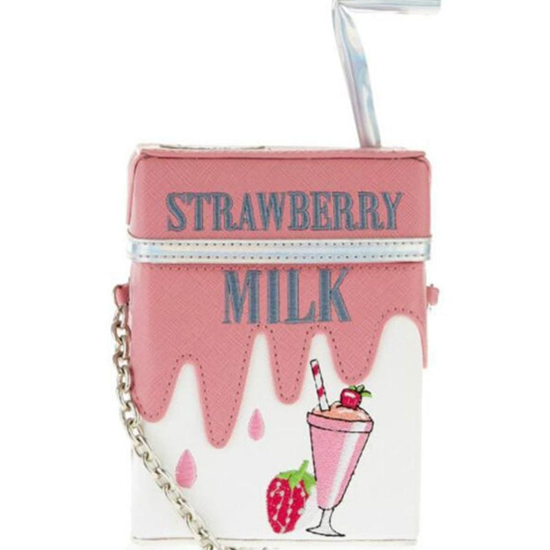Strawberry Milk Carton Bag - purse