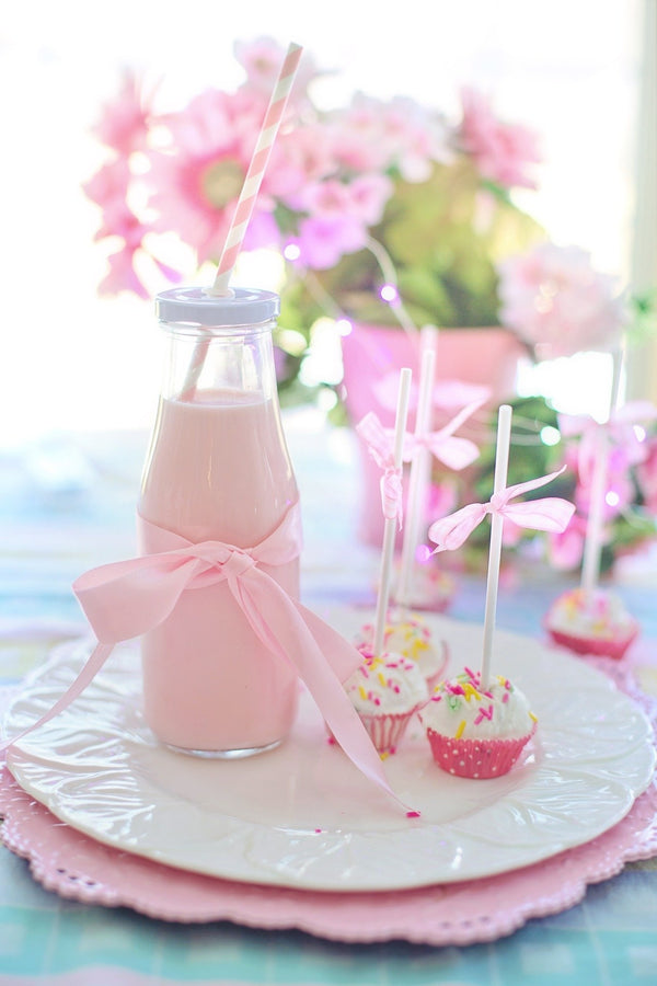 Kawaii Pink Strawberry Milk Enamel Pin Lapel Brooch Japan Cute 