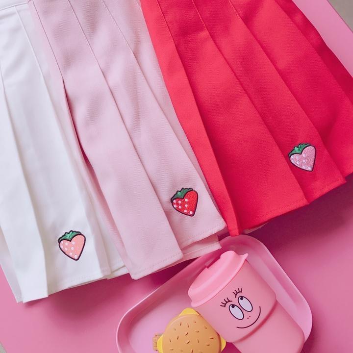 Strawberry Tennis Skirt - Skirt
