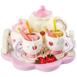 Strawberry Wooden Tea Set - teaset
