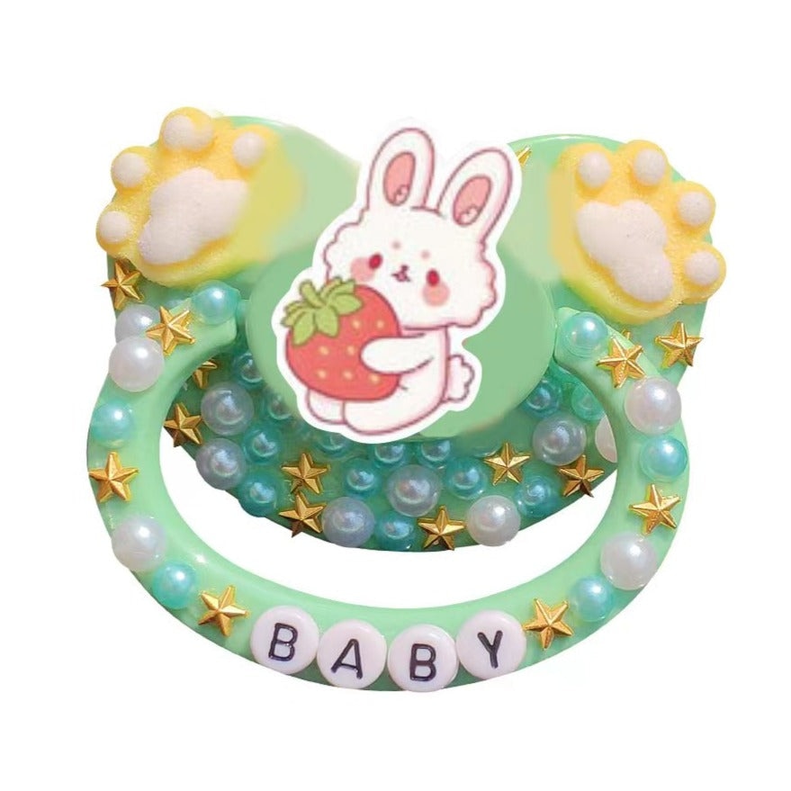 Strawbunny Baby Mint Deco Pacifier – DDLG Playground