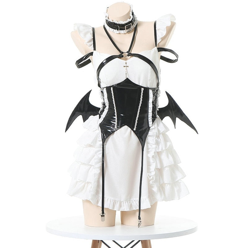 Succubus Maid Cosplay Lingerie Set Devil Costume DDLG Playground Succubus Maid Cosplay Lingerie Set Devil Costume DDLG Playground