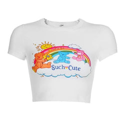 Such Cute Rainbow Crop Top - shirt