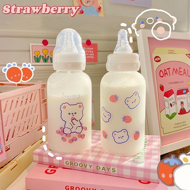 Strawberry bear Adult Baby Bottle Water Sippy Cup – DDLG Playground