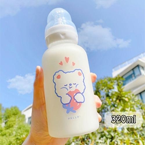 Sweet Baby Bear Adult Bottle - Strawberry Hugs - adult bottle, bottles, baby animals, cat sippy