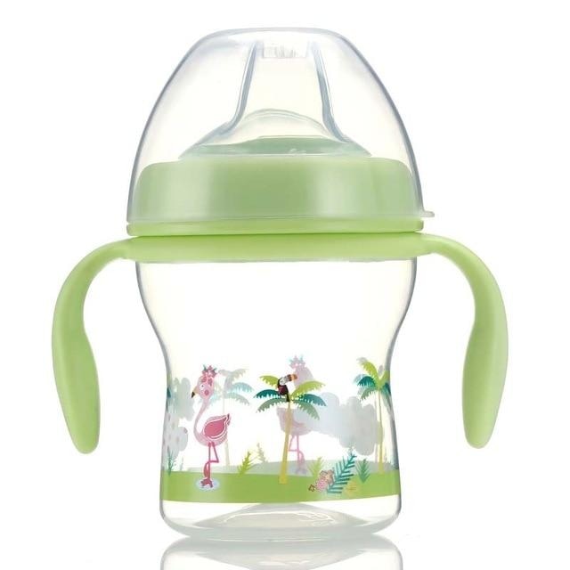 Sweet Baby Sippy - Green Birds - sippy cup