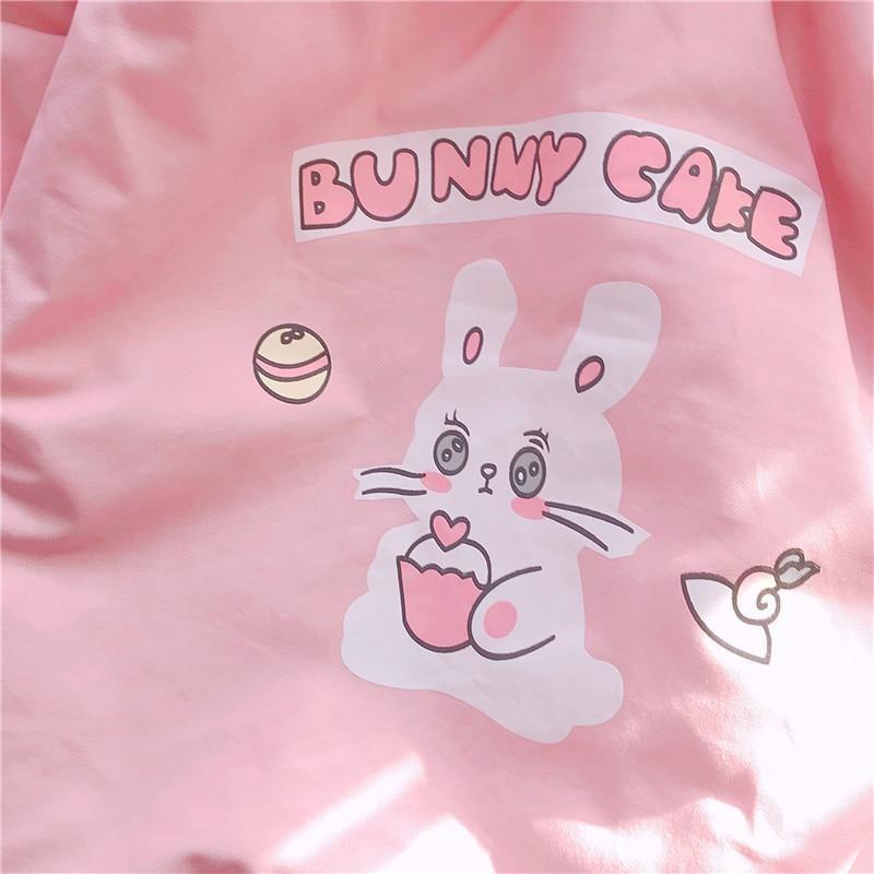 Pastel Bunny Cafe Winter Coat Windbreaker Jacket | DDLG Playground