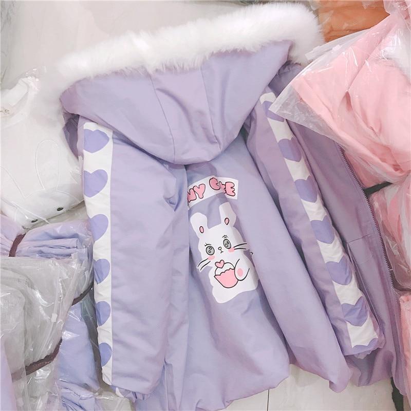 Pastel Bunny Cafe Winter Coat Windbreaker Jacket | DDLG Playground