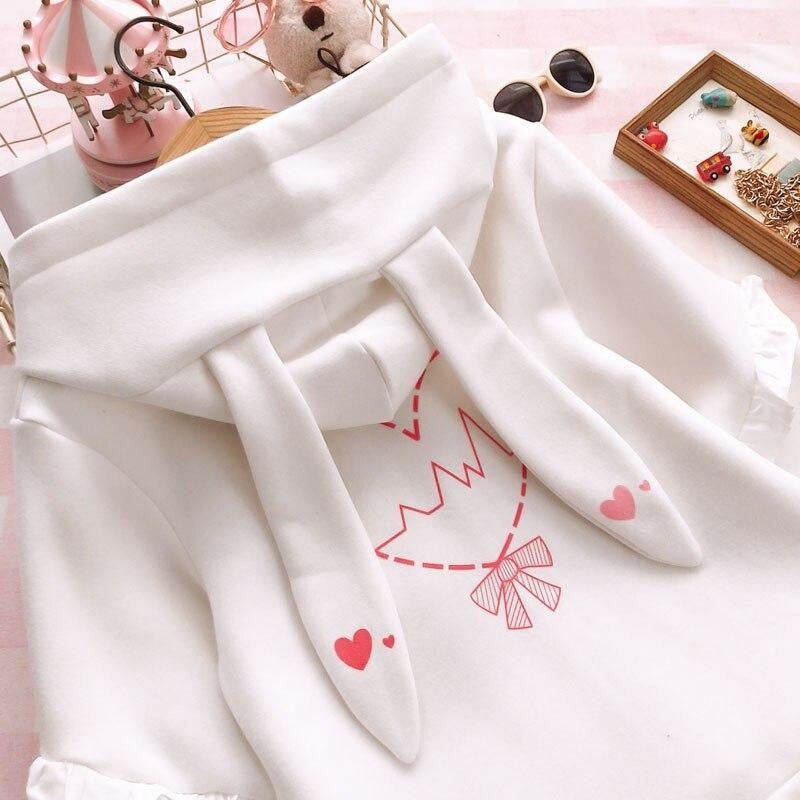 Sweet Bunny Kisses Hoodie - sweater