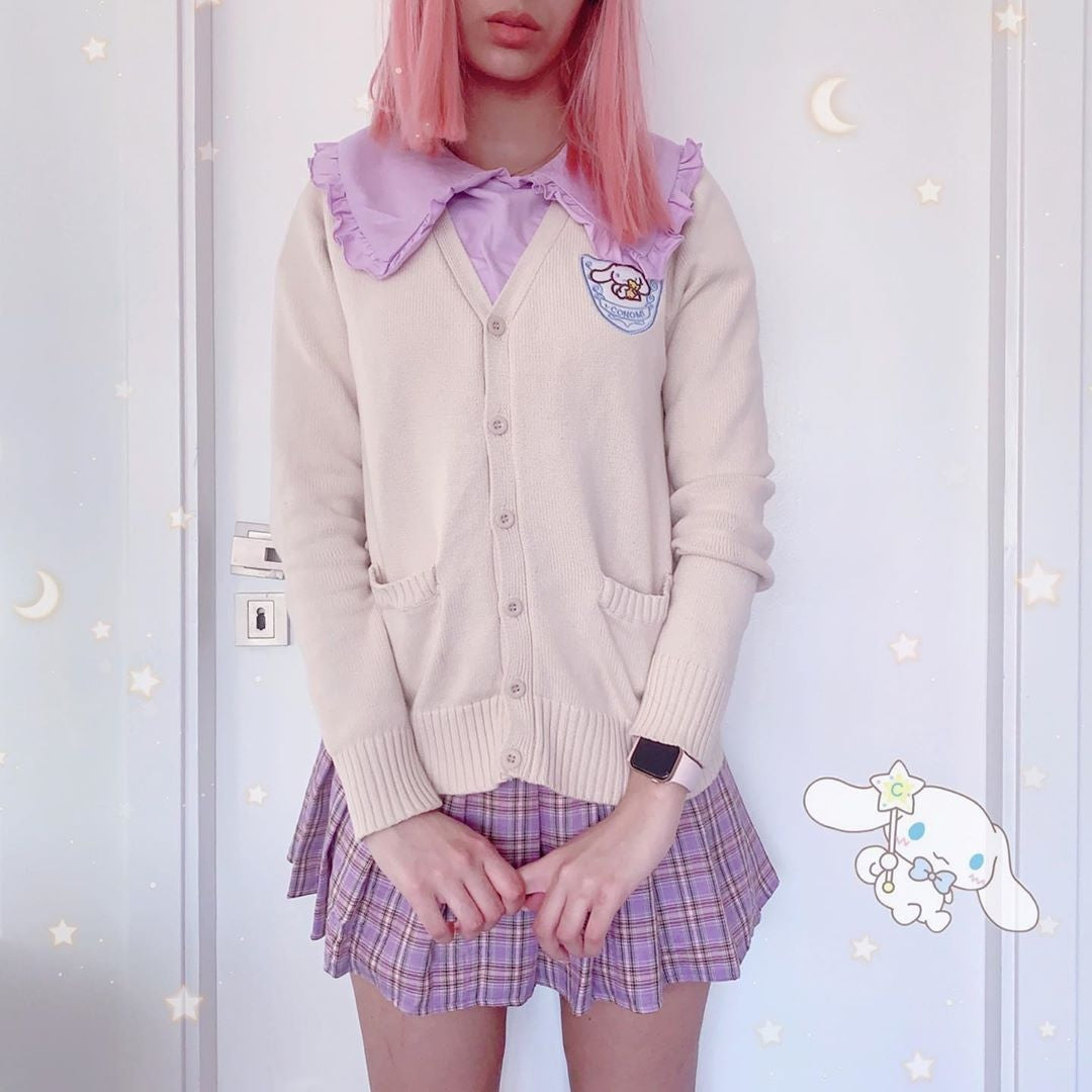 My Melody Knit Cardigan Sweater Sweatshirt Kawaii – DDLG Playground