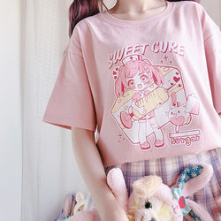 Sweet Cure Menhera Tee - anime, fairy kei, fairykei, kawaii, menhera