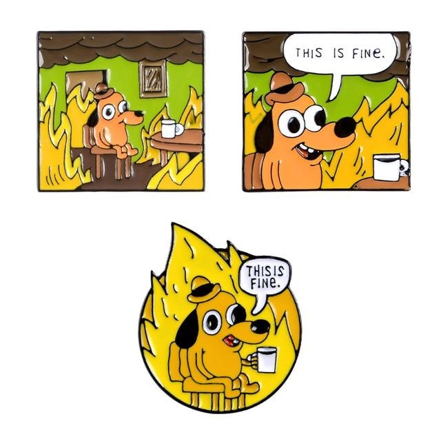 This Is Fine Enamel Pin - Full Set Of All 3 (Save $5) - pin