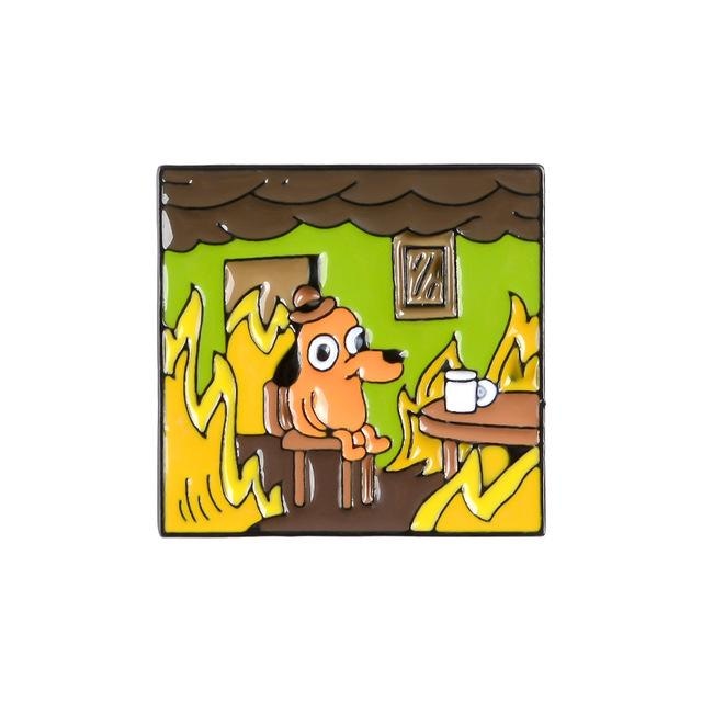 This Is Fine Enamel Pin - Style 1 - pin