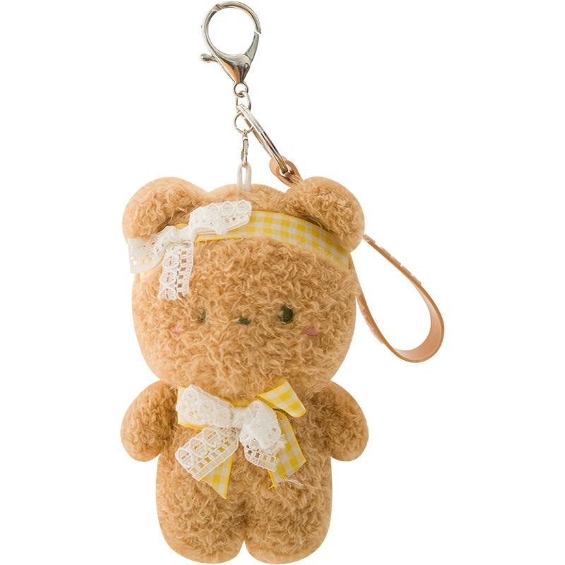 Tiny Baby Bear & Bun Keychains - Brown - bears, bunnies, bunny rabbit, ddlg, keychain