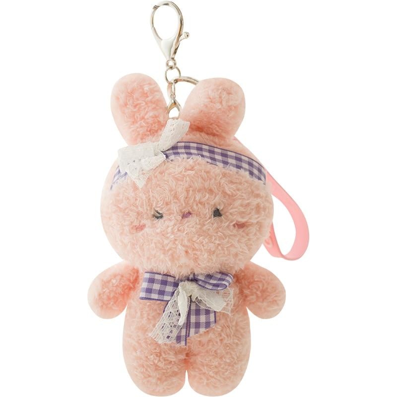 Tiny Baby Bear & Bun Keychains - Pink - bears, bunnies, bunny rabbit, ddlg, keychain