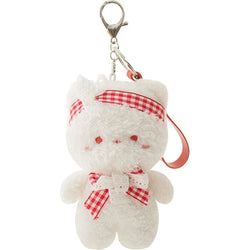 Tiny Baby Bear & Bun Keychains - White - bears, bunnies, bunny rabbit, ddlg, keychain