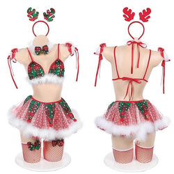 Tiny Elf Tutu Christmas Lingerie Set Sexy Holiday Costume DDLG Playground Tiny Elf Tutu Christmas Lingerie Set Sexy Holiday Costume DDLG Playground