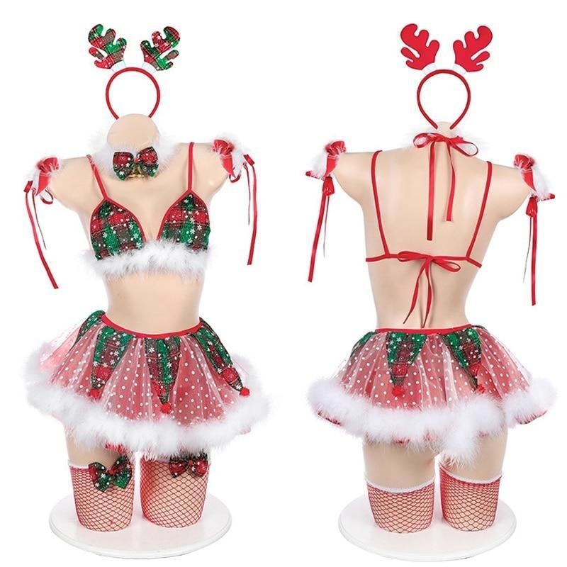 Tiny Elf Tutu Christmas Lingerie Set Sexy Holiday Costume DDLG Playground Tiny Elf Tutu Christmas Lingerie Set Sexy Holiday Costume DDLG Playground