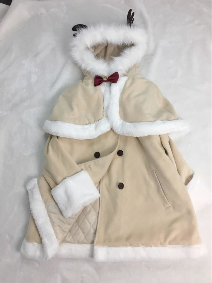 Tiny Reindeer Winter Dress Coat - jacket