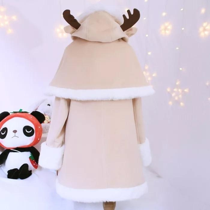 Tiny Reindeer Winter Dress Coat - jacket