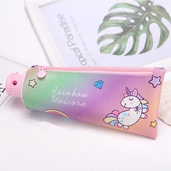 Toothpaste Pencil Case - Unicorn Toothpaste Bag - bag
