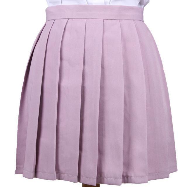 Traditional Pleated Skirt (up to 3XL) - Lavender / S - skirt