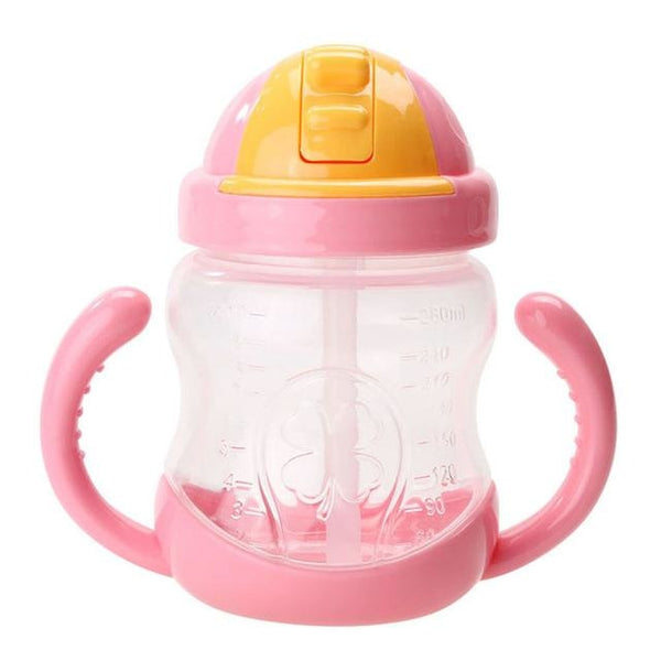 Traditional Pink Sippy Cup Toddler Drinking Plastic Bottle With Straw Age Play ABDL Adult Baby Fetish by DDLG Playground