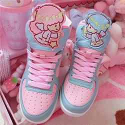fairy kei little twin star sanrio hi top sneakers high tops shoes candy colored sweet lolita yume kawaii harajuku japan fashion dd/lg cgl abdl age regression by ddlg playground