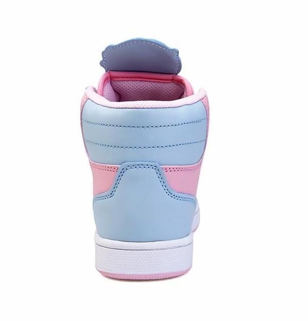 fairy kei pastel blue angel wing heart hi top sneakers high tops shoes candy colored sweet lolita yume kawaii harajuku japan fashion dd/lg cgl abdl age regression by ddlg playground